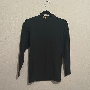 Under Armour Dark Green Long Sleeve with Orange Accent